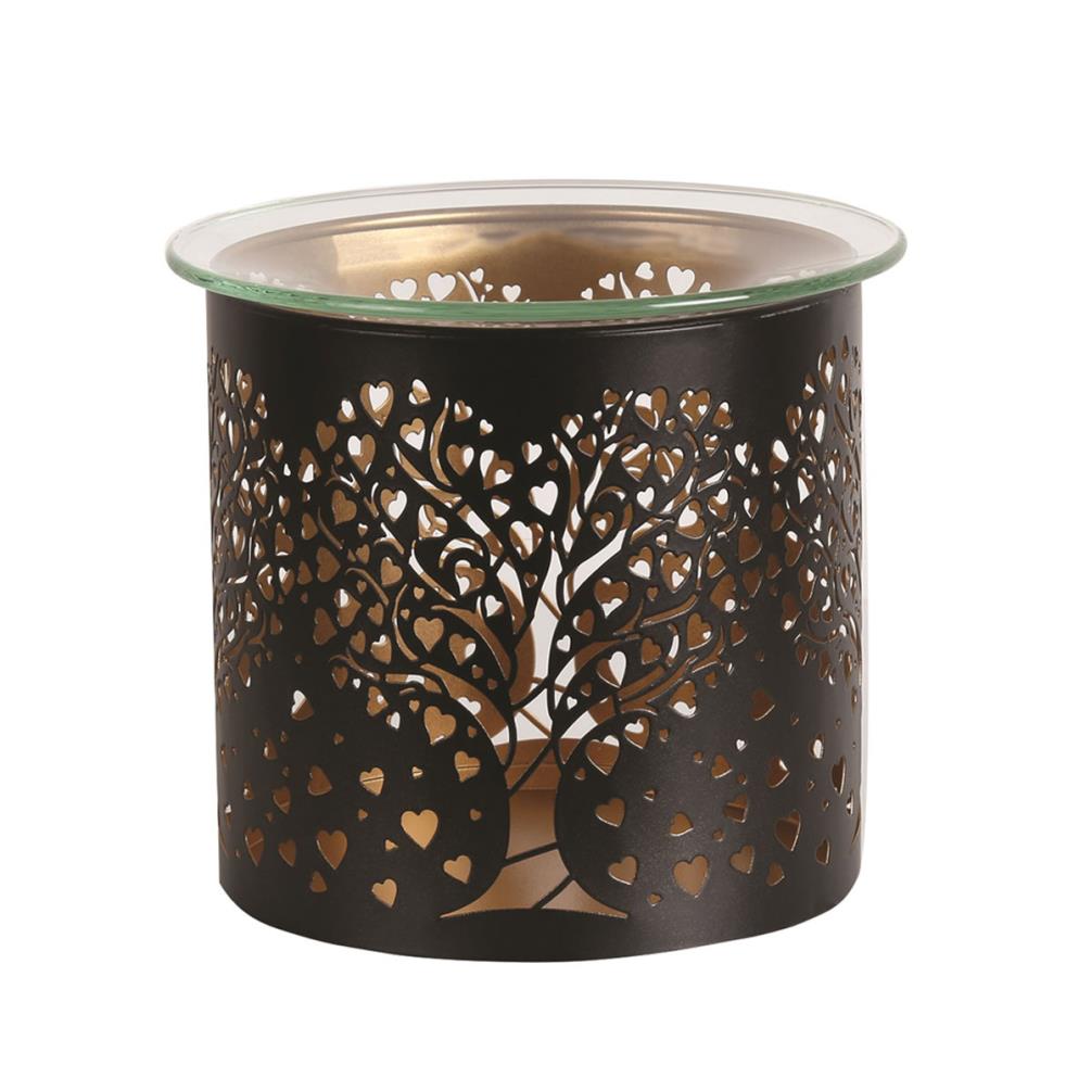 Aroma Black & Gold Heart Tree Jar Sleeve & Wax Melt Warmer Extra Image 1